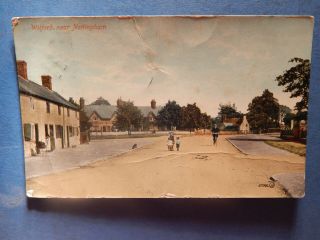 Vintage Postcard Wilford Near Nottingham Village Scene