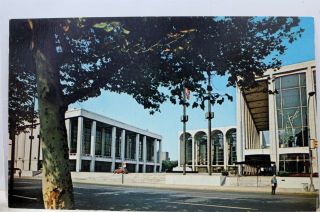 York Ny Nyc Lincoln Center Performing Arts Postcard Old Vintage Card View Pc