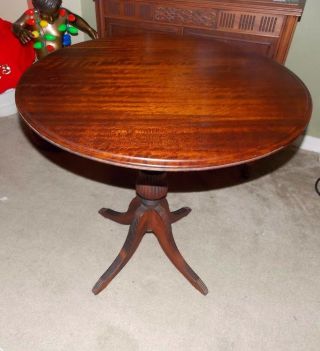 Rare Antique Duncan Phyfe Style Tilt Top Tea Table Great Craftsmanship Very Old