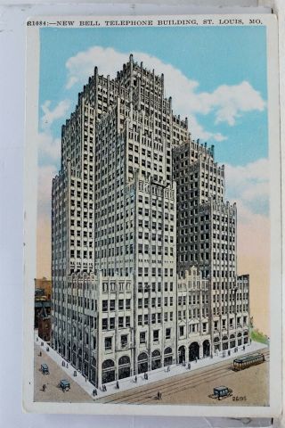 Missouri Mo St Louis Bell Telephone Building Postcard Old Vintage Card View Post