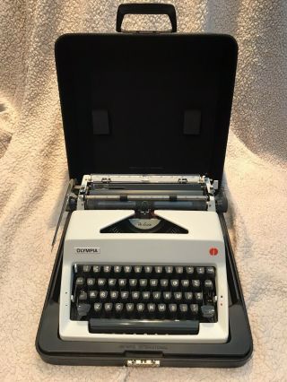 Vintage Olympia Sm9 Portable Typewriter Made In Western Germany