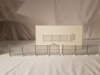 Dept 56 Chain Link Fence With Gate.  Is