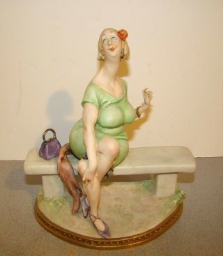 Vintage G.  Cappe Capodimonte The Trollop Figurine