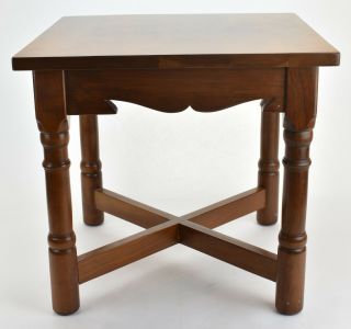 Vintage Stickley Solid Cherry End Table Old Mission 1981 4
