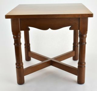 Vintage Stickley Solid Cherry End Table Old Mission 1981 5