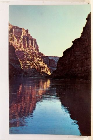 Utah Ut Colorado River Cataract Canyon Sunset Dam Lake Powell Postcard Old View