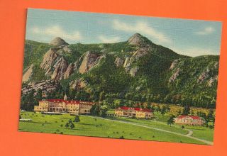 Stanley Hotel Estes Park Colorado Rocky Mountain National Park Vtg Postcard