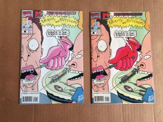 Beavis & Butt - Head 1 1st & 2nd Print Red Glove Error Marvel Comics