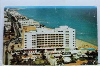 Florida Fl Miami Beach Biltmore Terrace Hotel Pool Cabana Club Postcard Old View