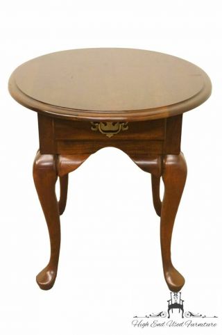 Cresent Furniture Solid Cherry Queen Anne 21 " Oval End Table
