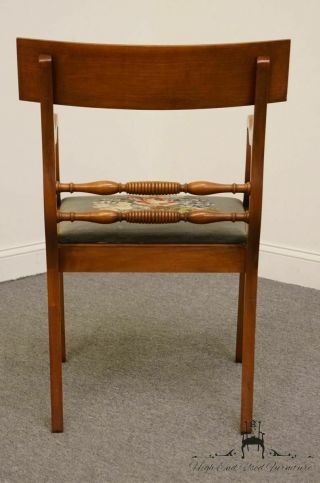 Antique Duncan Phyfe Dining Arm Chair with Needlepoint Cushion 6