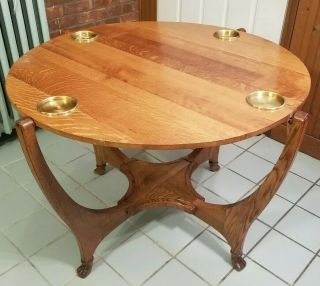 19th Century Hunzinger Antique Oak Flip Top Game Table - Pick Up Only - Albany Ny