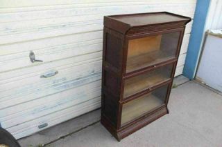 Old Grand Rapids Mahogany Lawyer Barrister Stacking Bookcase 2