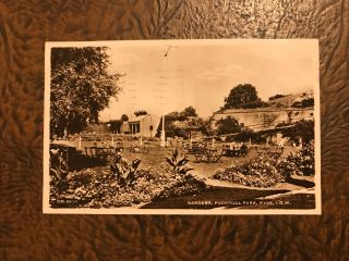 Ryde Isle Of Wight,  Gardens,  Puckpool Park Vintage Postcard