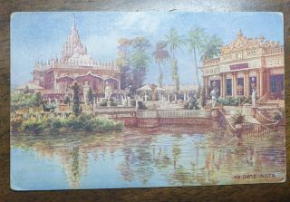 India Calcutta,  Jain Temple.  Vintage Tuck 