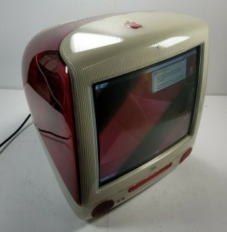 RARE Apple iMac M5521 Vintage Computer RED G3 400 DV 2