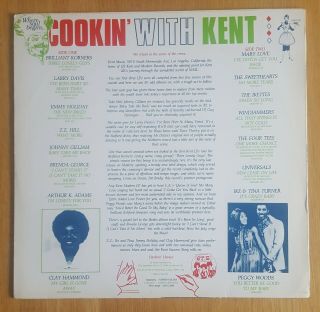 Cookin ' With Kent: Where Soul Begins V/A LP Vinyl Kent / Ace Records KENT 053 3