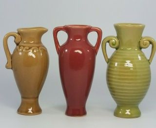 Set Of 3 Ceramic Mini Vases