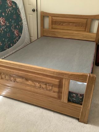 A Brandt Ranch Oak Double Bed 4