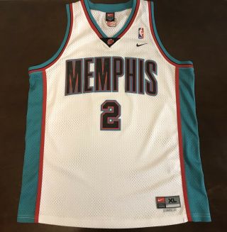 Rare Vintage Nike Nba Memphis Grizzlies Jason Williams Basketball Jersey