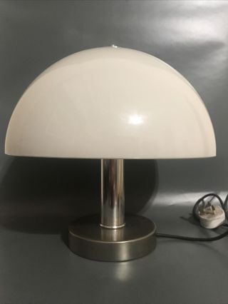 1970s Italian Chrome & Perspex Prova Mushroom Lamp Mid Century/art Deco Vintage