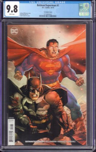 Batman/superman 1 (dc Comics,  2019) Cgc 9.  8 Yu Variant Cover