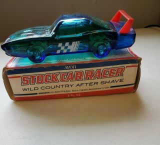 Vintage Avon Plymouth Superbird Stock Car Racer Wild Country After Shave - Full