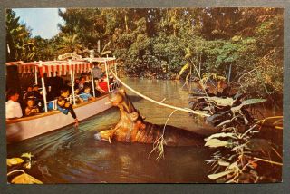 Disneyland Anaheim Vintage Postcard – The Exporer’s Boat – Jungle Cruise - B - 2