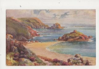 Portelet Bay Jersey By Blampied Salmon 2501 Vintage Art Postcard 355b