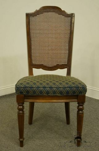 Ethan Allen Classic Manor Solid Maple Cane Back Dining Side Chair 15 - 6012