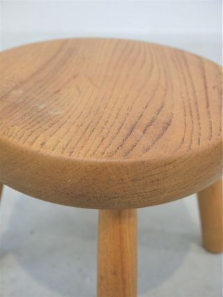 1960 VINTAGE FRENCH MILKING STOOL CHARLOTTE PERRIAND LES ARC MIDCENTURY 3