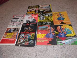 Honest Charley Vintage Auto Parts Catalogs 10 Total Ranging From 1963 - 1971 1/2