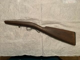 Vintage Winchester Rifle Stock With But Plate