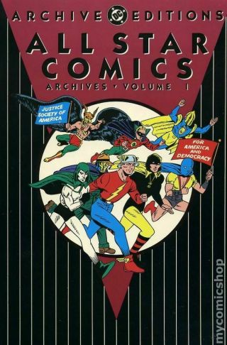 Dc Archive Editions All Star Comics Hc 1 - 1st Fn 1991 Stock Image