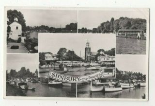 Sunbury On Thames Middlesex 25 Jul 1961 Vintage Rp Postcard 328c