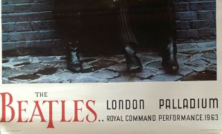 Vintage The Beatles London Palladium Royal Command Performance Poster NEMS 1964 3