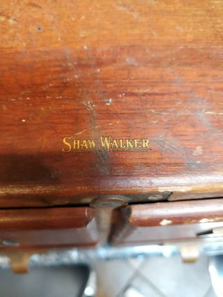 Vintage Shaw Walker 4 Drawer File / Filing / Library Card Cabinet 4