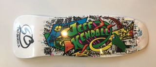 Santa Cruz Jeff Kendall Graffiti Reissue Skateboard Deck.  Rare