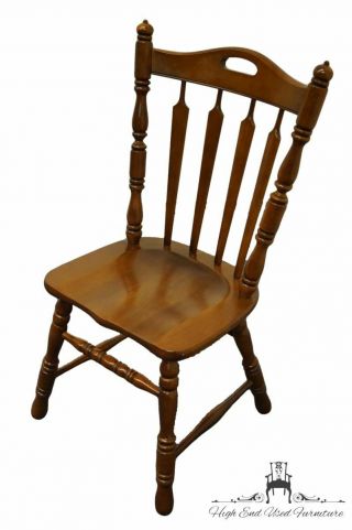 Tell City Solid Hard Rock Maple Colonial Arrow Back Dining Side Chair - 49