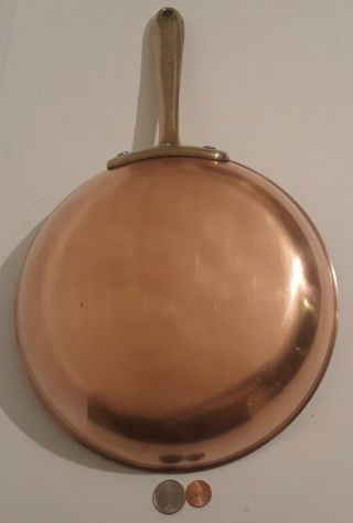 Vintage Metal Copper And Brass Heavy Duty Cop R Chef,  Copper Chef Frying Pan