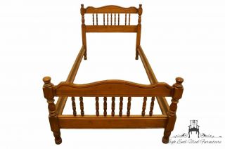 High End Colonial Style Maple Twin Size Spindle Bed