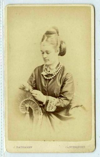 (kgv319 - 442) Rp Victorian Cdv,  Mary Alice Darwall (nee Croasdill),  C1875