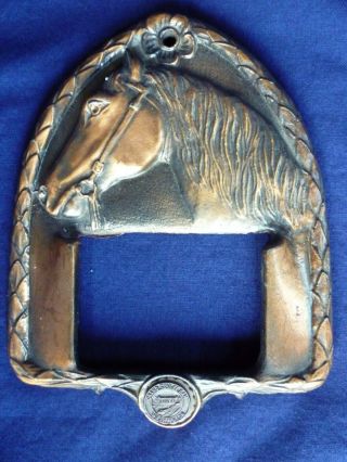 Vintage Horse Head Plack,  Frame,  Grand Coulee Dam Washington