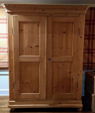 French Country Pine Large Armoire - Local - Must Sell - Make Offer
