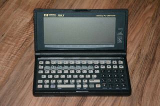 Vintage Hp Hewlett Packard 200lx Palmtop Pc 2mb Pda Organizer