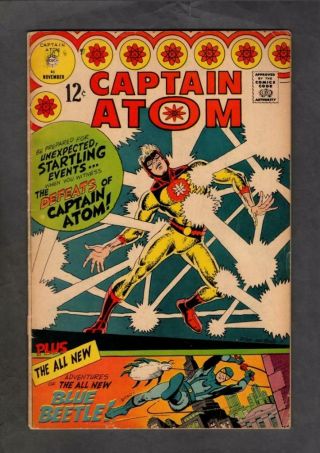 Captain Atom 83 Charlton 1966 White Pages 1st Ted Kord Vg,