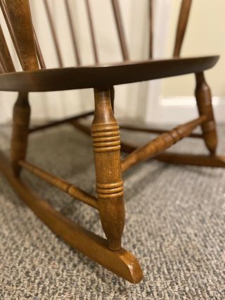 Vintage Nichols and Stone Windsor Rocking Chair. 3