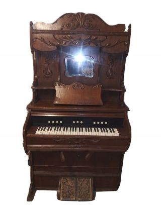 1892 Parlor Organ,  All Made Of Oak Plays And In