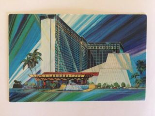 Vintage Mgm Grand Hotel Las Vegas Postcard.  Artist Rendering