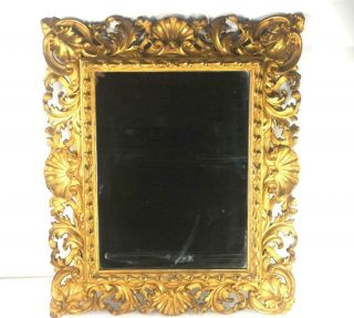 Antique 19th Century Italian Florentine Giltwood Mirror